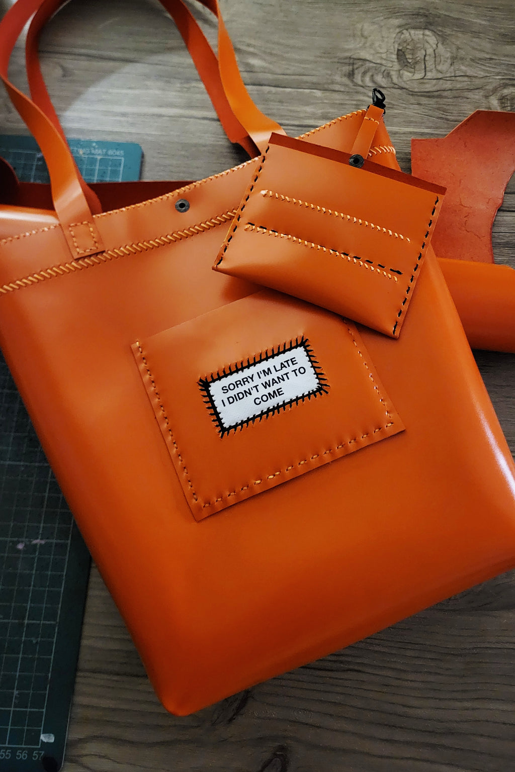 Sorry I'm late.. Convertible tote bag